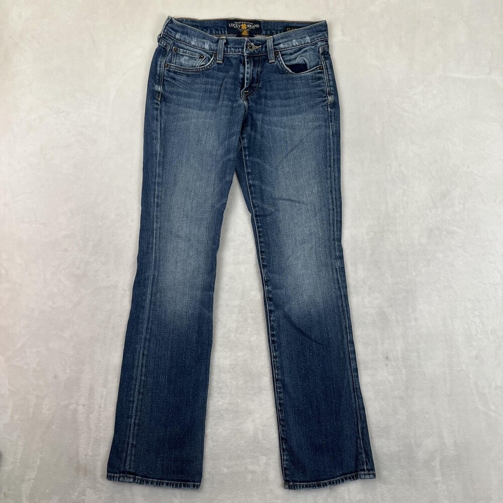 Lucky Brand Classic Rider Bootcut Jeans Womens 0/25 Blue Med Wash Stretch Denim